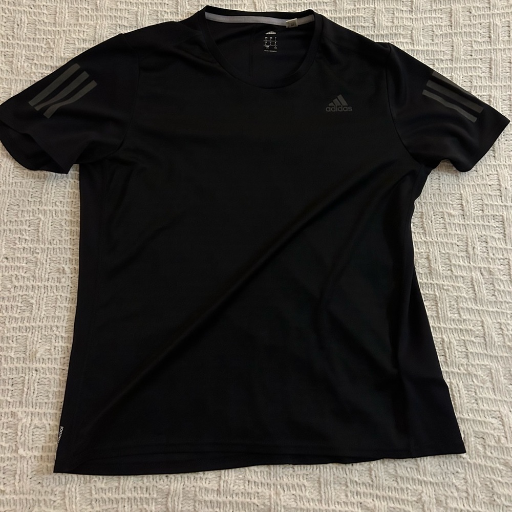 Black adidas workout shirt